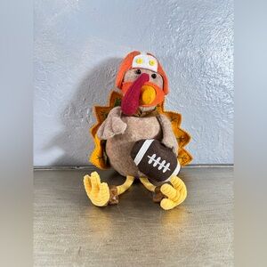 Plush Turkey with a Football and Helmet